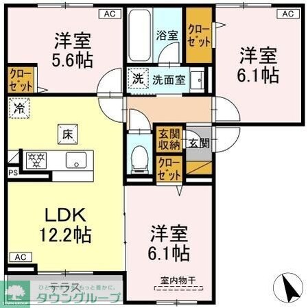 フェリスタの物件間取画像